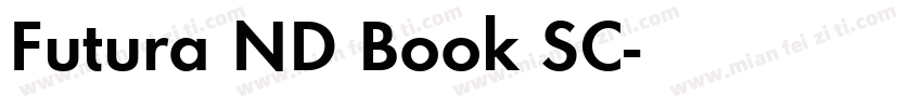 Futura ND Book SC字体转换